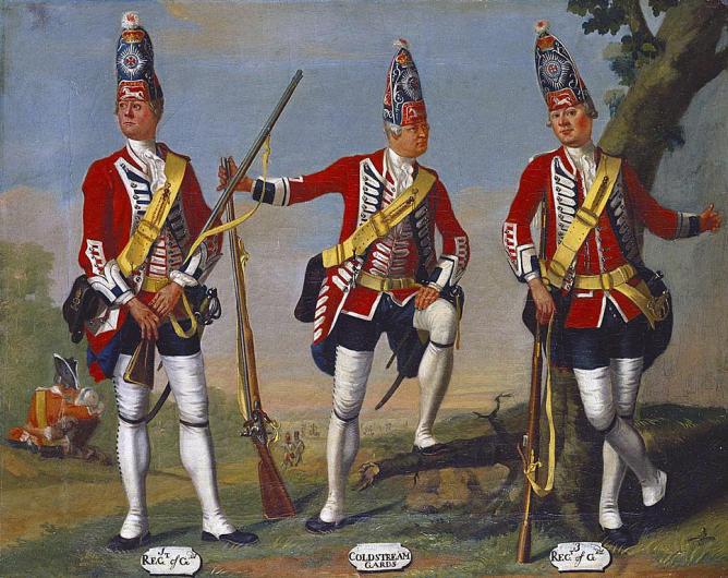 Aaa 51 grenadiers 1st and 3rd regiments of foot guards and coldstream guards 1751 c