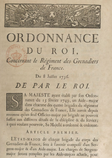 Ordonnance 1756